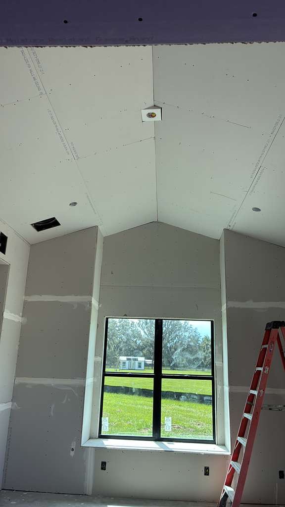 Finished drywall surfaces