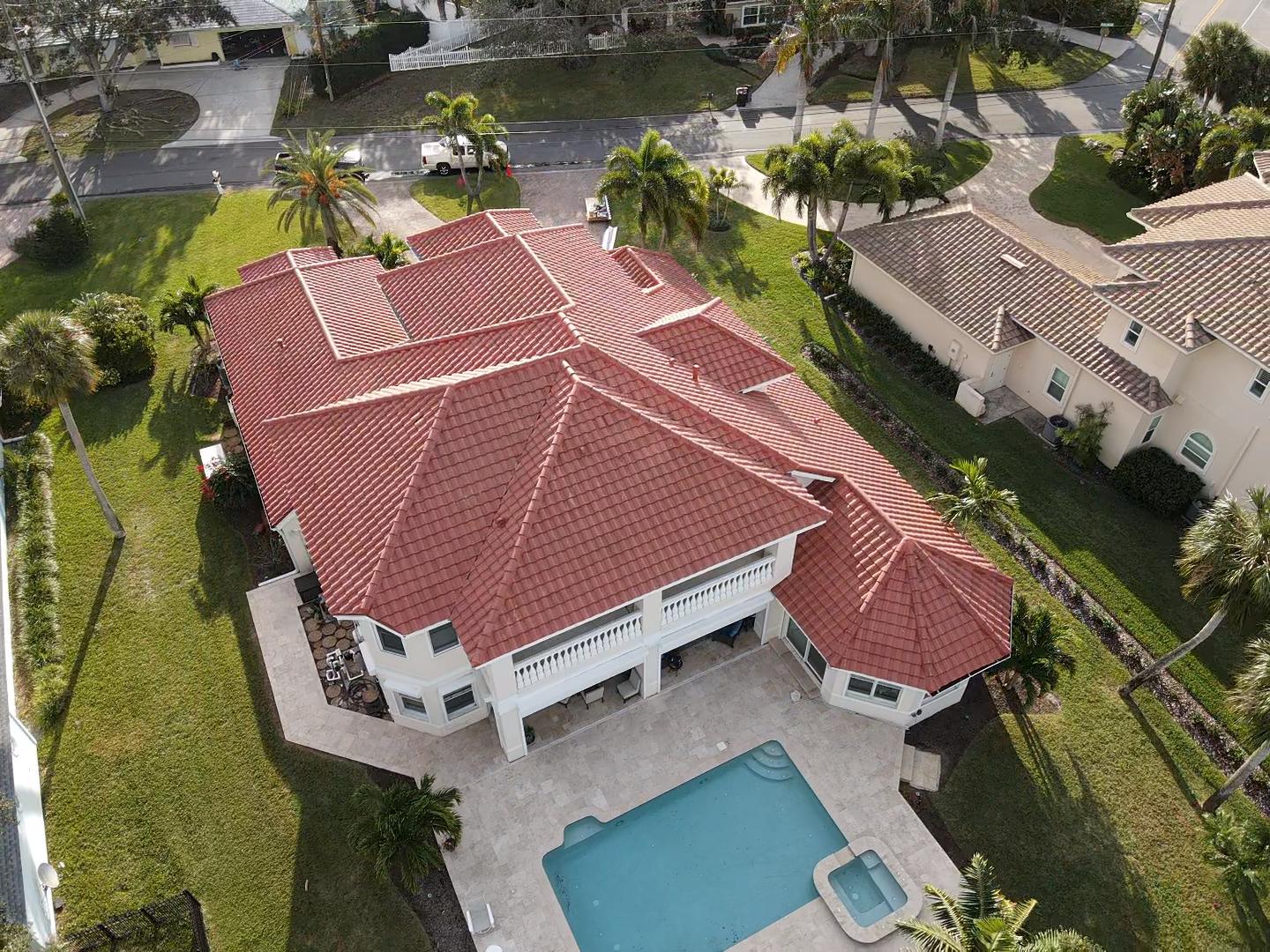 Miami coastal ceramic tile roofing installation